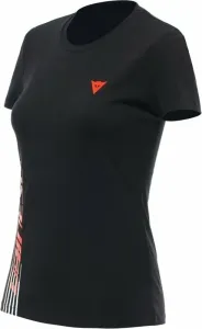 Dainese T-Shirt Logo Lady Black/Fluo Red 2XL Angelshirt
