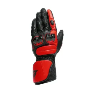 Dainese Impeto Schwarz Lava Rot Handschuhe Größe 2XL