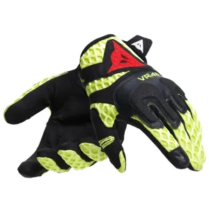 Dainese VR46 Talent Gloves Black/Fluo Yellow/Fluo Red L Motorradhandschuhe