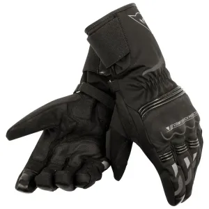 Dainese Tempest Unisex D-Dry Schwarz Long Handschuhe Größe S