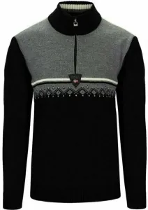 Dale of Norway Lahti Mens Knit Sweater Black/Smoke/Off White XL Jumper