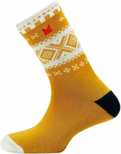 Dale of Norway Cortina Socks Knee High Mustard/Off White/Dark Charcoal L Socken
