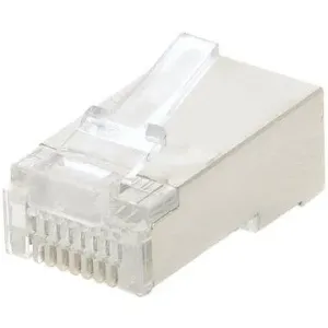 Verbindungsstecker 100-Pack, Datacom, RJ45 CAT 5 E, STP, 8P8C, geschirmt, zusammengefaßt, ohne Kabel