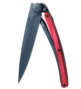 Taschen- Messer Deejo 1GB006 Black 37g, red buche