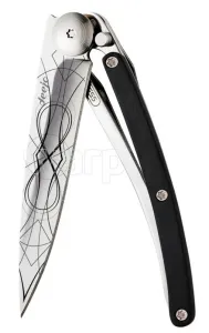 Taschen- Messer Deejo 9AB021 Tattoo 27g ebony holz, unendlich