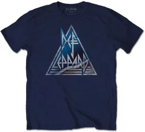 Def Leppard T-Shirt Triangle Logo Navy XL