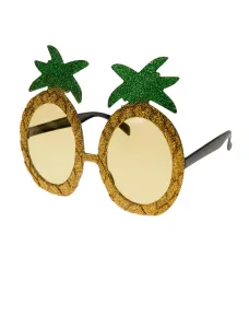 Kostümzubehör Brille Ananas Farbe: Multicolor