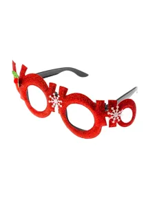 Kostümzubehör Brille Hohoho Farbe: rot