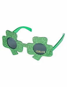Kostümzubehör Brille Kleeblatt Farbe: grün