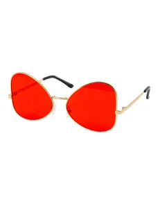 Kostümzubehör Brille mit roten Gläsern