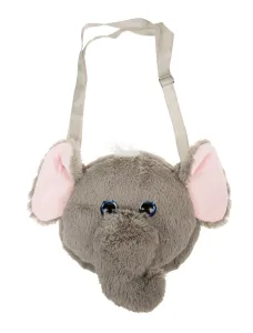 Kostümzubehör Tasche Elefantenkopf Farbe: grau
