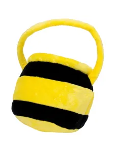 Kostümzubehör Tasche Honigtopf Plüsch Farbe: schwarz/gelb