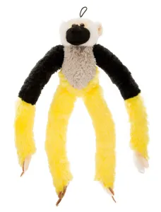 Kostümzubehör Stofftier Klammeraffe mit extra langen Armen Farbe: schwarz/gelb