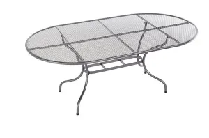 Gartentisch aus Metall 160 x 95 cm