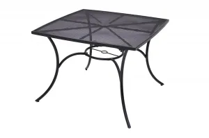 Gartentisch aus Metall QUADRA 100 x 100 cm (schwarz) #1439022