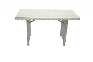 Gartentisch aus Polyrattan SEVILLA 140 x 80 cm (grau) #1437320