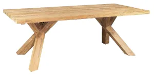 Gartentisch aus Teak SPIDER RECYCLE (verschiedene Längen) 180x90 cm