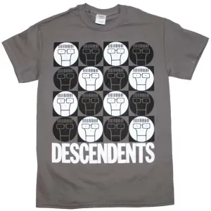 Descendents T-Shirt Milo Circle Pattern S Grau