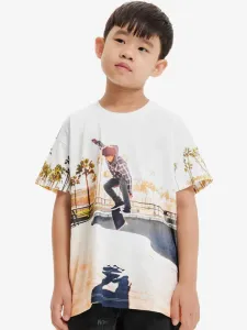 Desigual Aqua Kinder  T‑Shirt Weiß