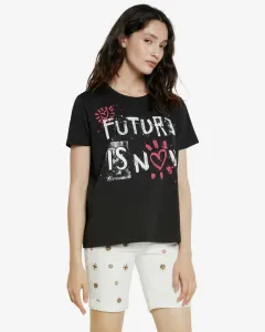 Desigual Future Is Now T-Shirt Schwarz #974022
