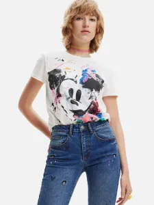 Desigual Mickey Crash T-Shirt Weiß #771173