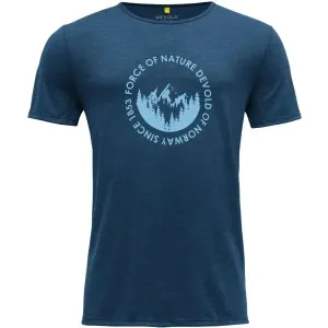 Devold LEIRA MAN TEE Herren T-Shirt, blau, größe #1610606