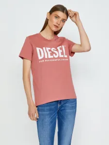 Diesel Sily-Ecologo T-Shirt Rosa #666914