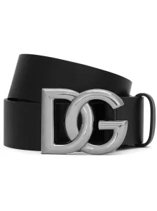 DOLCE & GABBANA - Dg Logo Leather Belt #1282892