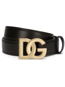 DOLCE & GABBANA - Dg Logo Leather Belt #1539200