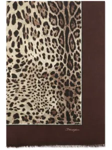 DOLCE & GABBANA - Leopard Print Foulard