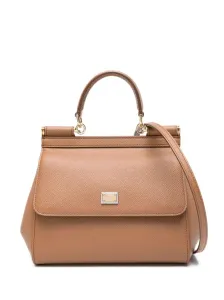 DOLCE & GABBANA - Sicily Medium Leather Handbag