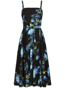 DOLCE & GABBANA - Flower Print Silk Midi Dress #1533513