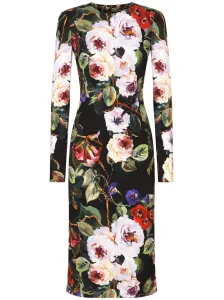 DOLCE & GABBANA - Printed Silk Midi Dress #1533496