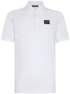 DOLCE & GABBANA - Logo Cotton Polo Shirt