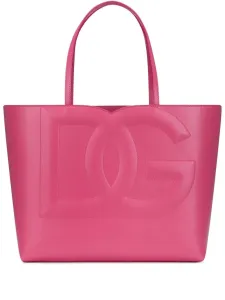 DOLCE & GABBANA - Logo Medium Leather Shopping Bag #1001086