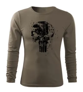 DRAGOWA Fit-T langärmliges T-Shirt Frank The Punisher, olivgrün 160g/m2 #1131224