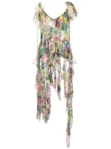 DRIES VAN NOTEN - Printed Silk Crepe Dress #1105568