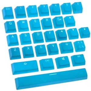 Ducky Rubber Keycap Set - 31 Tasten - Double-Shot Backlight - blau #35250