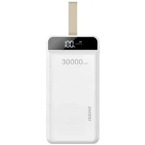 Dudao K8s+ 30000mAh, 3x USB + LED-Lampe, weiß