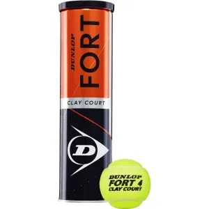Dunlop FORT CLAY COURT 4 KS Tennisbälle, farbmix, größe