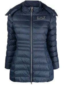 EA7 - Logo Nylon Midi Down Jacket