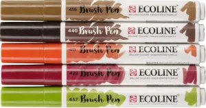 Ecoline Aquarellstift Brush Pen Autumn 5 Stck #768009