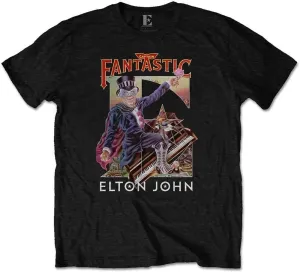 Elton John T-Shirt Unisex Captain Fantastic Black 2XL