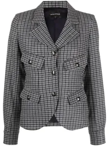 EMPORIO ARMANI - Wool Blend Single-breasted Blazer Jacket