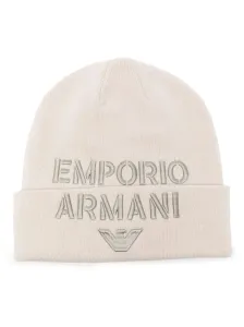 EMPORIO ARMANI - Logo Wool Blend Beanie #1397422