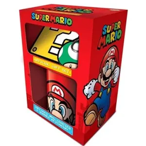 Super Mario - Tasse + Anhänger + Untersetzer