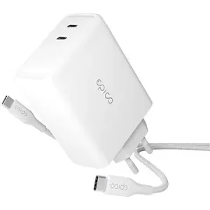 Epico 100W GaN-Netzladegerät mit 2m USB-C Kabel - Weiß