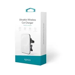 Epico Ultrathin Wireless Car Charger MagSafe kompatibel silber/weiß