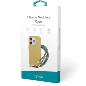 EPICO Silikonhülle mit Umhängeband für iPhone 14 Pro - sandfarben
