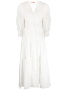 ERMANNO SCERVINO - Lace Detail Cotton Midi Dress